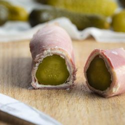 ham and pickle roll ups